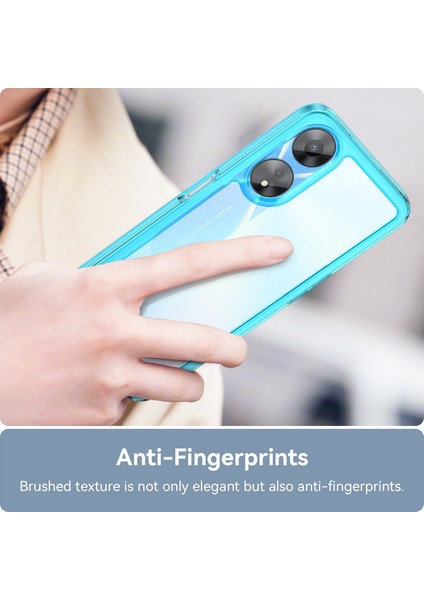 Oppo A58 5g Için Cep Telefonu Kabuğu, Toz Önleyici Tpu + Akrilik Telefon Kılıfı Koruyucu Kapak - Şeffaf Mavi (Yurt Dışından) indirimleri