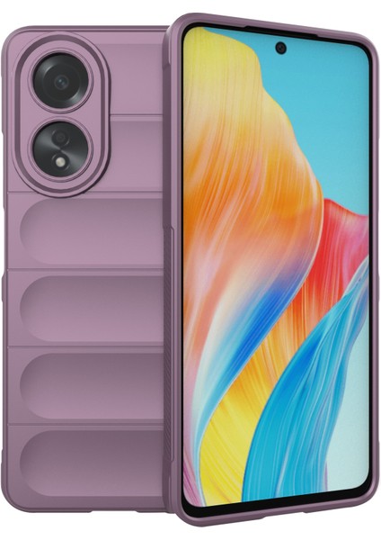 Oppo A58 4g Tpu Kılıf Düşmeye Dayanıklı Cep Telefonu Arka Kapağı-Açık Mor (Yurt Dışından)