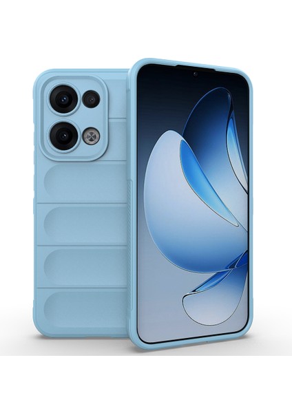 Oppo RENO13 5g(Global)Kılıf Düşmeye Karşı Yumuşak Tpu Sağlam Telefon Arka Kapağı-Bebek Mavisi (Yurt Dışından)