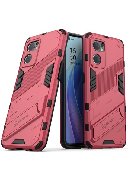 Oppo Reno7 5g (Global)/find X5 Lite Darbeye Dayanıklı Telefon Kılıfı, Destek Ayağı Çift Katmanlı Tasarım Yumuşak Tpu Sert Pc Telefon Arka Kapağı-Gül (Yurt Dışından) indirimleri