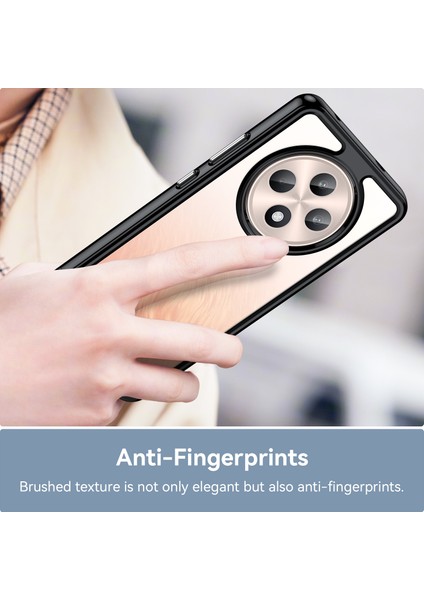 Oppo RENO12 F 5G/RENO12 F 4g Darbeye Dayanıklı Kılıf Tpu+Akrilik Koruyucu Şeffaf Telefon Kılıfı-Siyah (Yurt Dışından) fırsatları