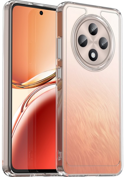 Oppo RENO12 F 5G/RENO12 F 4g Darbeye Dayanıklı Kılıf Tpu+Akrilik Koruyucu Şeffaf Telefon Kılıfı-Şeffaf (Yurt Dışından)