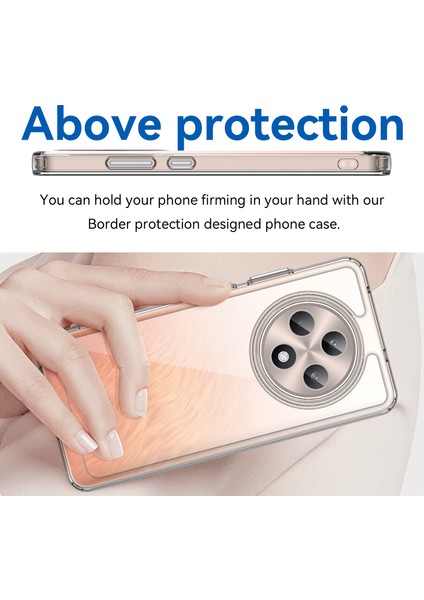 Oppo RENO12 F 5G/RENO12 F 4g Darbeye Dayanıklı Kılıf Tpu+Akrilik Koruyucu Şeffaf Telefon Kılıfı-Şeffaf (Yurt Dışından) indirimleri