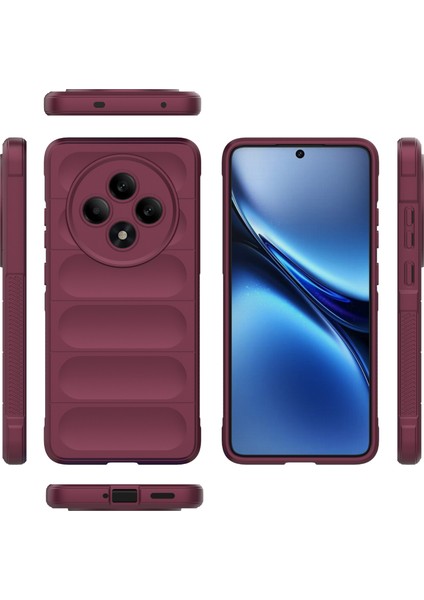Oppo RENO12 F 5g Kılıf Düşmeye Karşı Yumuşak Tpu Sağlam Telefon Arka Kapağı-Şarap Kırmızısı (Yurt Dışından) indirimleri