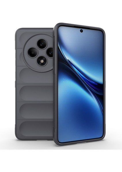 Oppo RENO12 F 5g Kılıf Düşmeye Karşı Yumuşak Tpu Sağlam Telefon Arka Kapağı-Koyu Gri (Yurt Dışından)