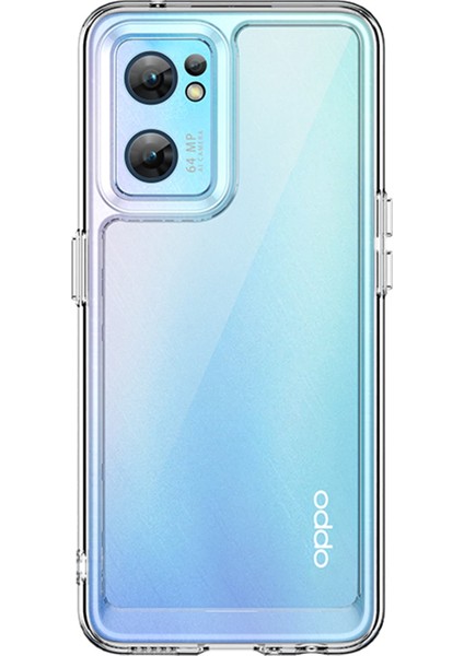 Oppo Find X5 Lite/reno7 5g (Global) Koruyucu Kılıf, Tpu + Akrilik Hibrit Kılıf Bağımsız Düğmeler Telefon Kabuğu-Şeffaf (Yurt Dışından)