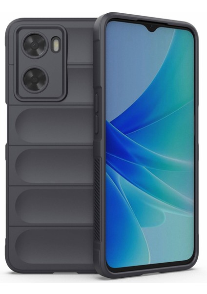 Oppo A57 4G/A57S 4g Sağlam Tasarım Tpu Telefon Koruyucu Kılıf Çizilmez Akıllı Telefon Arka Kapağı-Koyu Gri (Yurt Dışından)