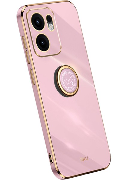Xınlı Oppo RENO13 F 5g Kılıf Halka Kickstand Elektrokaplama Tpu Telefon Kılıfı-Mor (Yurt Dışından)