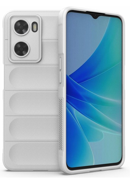 Oppo A57 4G/A57S 4g Sağlam Tasarım Tpu Telefon Koruyucu Kılıf Çizilmez Akıllı Telefon Arka Kapağı-Beyaz (Yurt Dışından)
