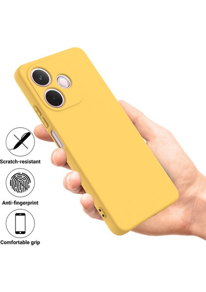 Oppo A5 Pro 4g(Global)/5g(Global)/a5 Energy 5g(China) Sıvı Silikon Kılıf Telefon Arka Kapağı El Kayışı Ile-Sarı (Yurt Dışından) fiyatları