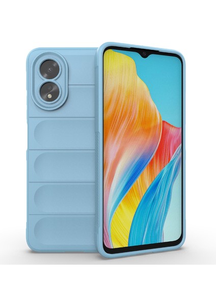 Oppo A38 4g Kılıf Düşmeye Dayanıklı Sağlam Telefon Tpu Kılıfı-Bebek Mavisi (Yurt Dışından)