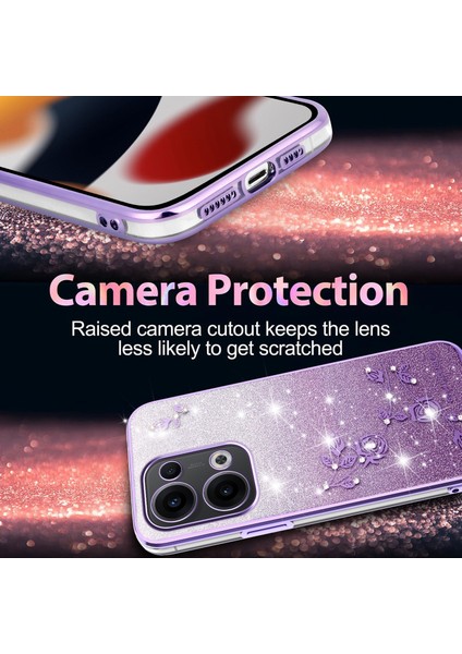 Kadem Oppo RENO13 5g (Küresel) Kılıf Çiçek Tpu Esnek Degrade Telefon Kılıfı-Mor (Yurt Dışından) indirimleri