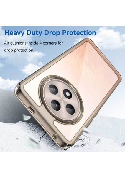 Oppo RENO12 F 5G/RENO12 F 4g Darbeye Dayanıklı Kılıf Tpu+Akrilik Koruyucu Şeffaf Telefon Kılıfı-Şeffaf Gri (Yurt Dışından) fiyatları