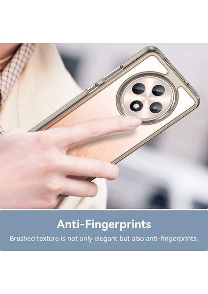 Oppo RENO12 F 5G/RENO12 F 4g Darbeye Dayanıklı Kılıf Tpu+Akrilik Koruyucu Şeffaf Telefon Kılıfı-Şeffaf Gri (Yurt Dışından) indirimleri