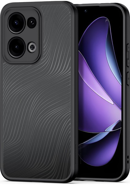 Oppo RENO13 5g (Global) Kılıf Dux Ducıs Aimo Serisi Tpu+Pc Mat Düşmeye Dayanıklı Telefon Kılıfı (Reach Sertifikası)-Siyah (Yurt Dışından)