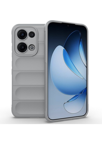 Oppo RENO13 5g(Global)Kılıf Düşmeye Karşı Yumuşak Tpu Sağlam Telefon Arka Kapağı-Açık Gri (Yurt Dışından)