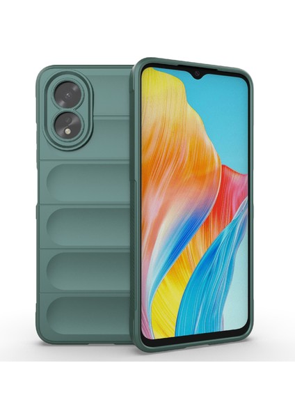 Oppo A38 4g Kılıf Düşmeye Dayanıklı Sağlam Telefon Tpu Kılıfı-Yeşil (Yurt Dışından)