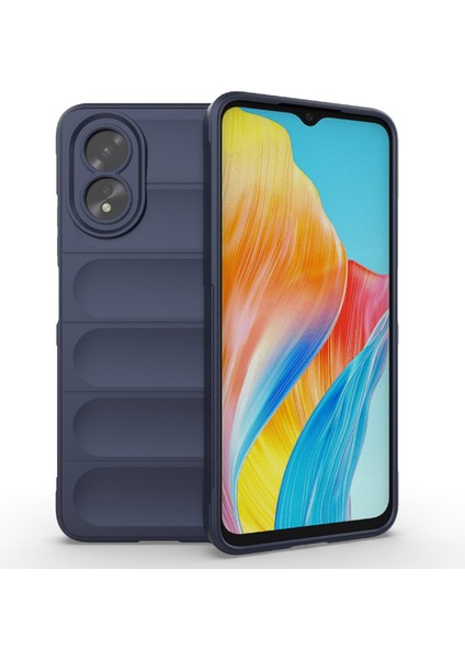 Oppo A38 4g Kılıf Düşmeye Dayanıklı Sağlam Telefon Tpu Kılıfı-Koyu Mavi (Yurt Dışından)