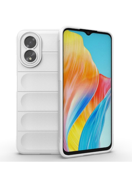 Oppo A38 4g Kılıf Düşmeye Dayanıklı Sağlam Telefon Tpu Kılıfı-Beyaz (Yurt Dışından)