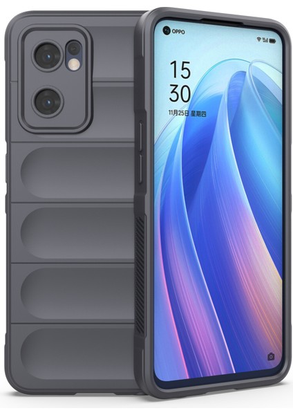 Oppo Reno7 5g (Global)/find X5 Lite Yumuşak Tpu Kılıf Sağlam Arka Darbe Emici Telefon Kılıfı-Koyu Gri (Yurt Dışından)