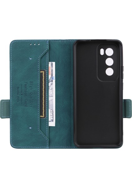 Oppo RENO12 5g(Global)Cüzdan Kılıfı Donanım Dekor Deri Kapaklı Telefon Kılıfı-Mavi (Yurt Dışından) indirimleri