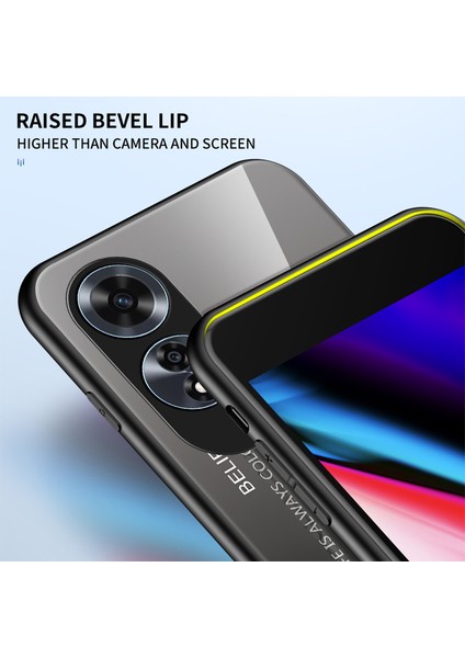 Oppo A60 4g Kılıf Temperli Cam + Pc + Tpu Telefon Kılıfı - Degrade Mor (Yurt Dışından) indirimleri