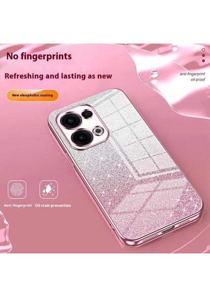 Oppo RENO13 5g(Global)Kılıf Galvanik Degrade Parıltılı Tpu Telefon Kılıfı-Gümüş (Yurt Dışından) fırsatları