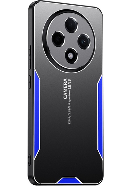 Oppo A3 5g Telefon Kılıfı Alüminyum Alaşımlı Tpu Pc Koruyucu Kapak-Mavi (Yurt Dışından)