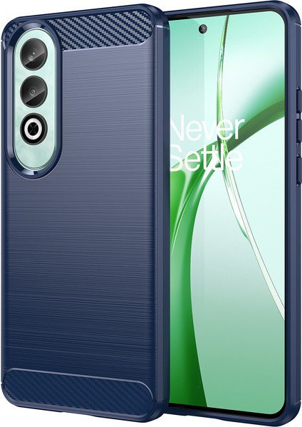Oppo K12 Tpu Kılıf Çizilmez Karbon Fiber Doku Ekleme Telefon Kılıfı-Mavi (Yurt Dışından)