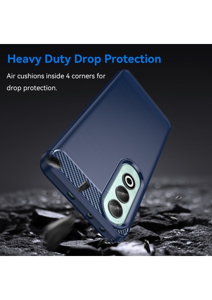 Oppo K12 Tpu Kılıf Çizilmez Karbon Fiber Doku Ekleme Telefon Kılıfı-Mavi (Yurt Dışından) modelleri