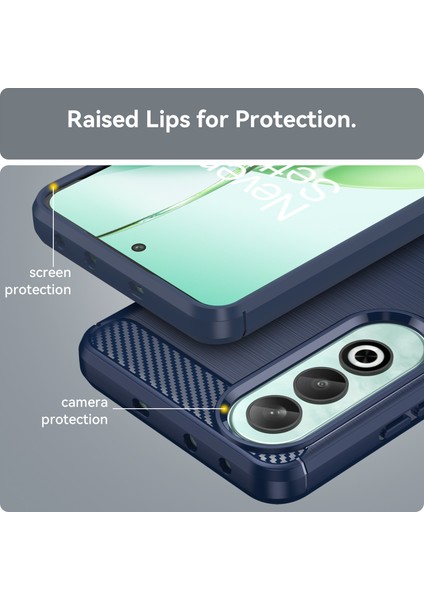 Oppo K12 Tpu Kılıf Çizilmez Karbon Fiber Doku Ekleme Telefon Kılıfı-Mavi (Yurt Dışından) indirimleri