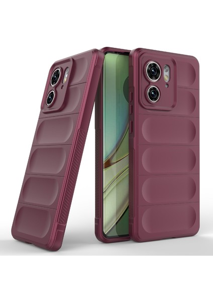 Motorola Edge 40 5g Darbeye Dayanıklı Sağlam Telefon Kılıfı Için Tpu Telefon Kılıfı-Şarap Kırmızısı (Yurt Dışından) fiyatları