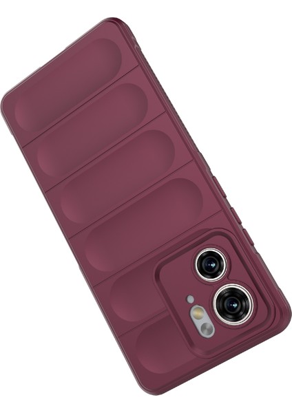 Motorola Edge 40 5g Darbeye Dayanıklı Sağlam Telefon Kılıfı Için Tpu Telefon Kılıfı-Şarap Kırmızısı (Yurt Dışından) modelleri