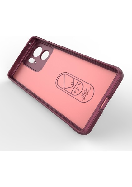 Motorola Edge 40 5g Darbeye Dayanıklı Sağlam Telefon Kılıfı Için Tpu Telefon Kılıfı-Şarap Kırmızısı (Yurt Dışından) indirimleri