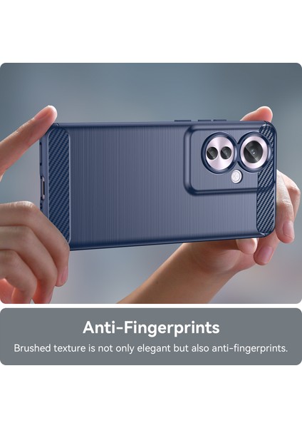 Oppo RENO11 F 5g Tpu Kılıf Karbon Fiber Doku Arka Telefon Kılıfı-Mavi (Yurt Dışından) indirimleri