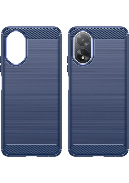 Oppo A38 4G/A18 4g Kılıf Çizilmez Telefon Kılıfı Karbon Fiber Doku Tpu Telefon Kabuğu-Mavi (Yurt Dışından) indirimleri
