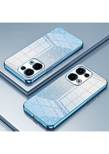 Oppo RENO13 5g(Global)Kılıf Galvanik Degrade Parıltılı Tpu Telefon Kılıfı-Mavi (Yurt Dışından) indirimleri