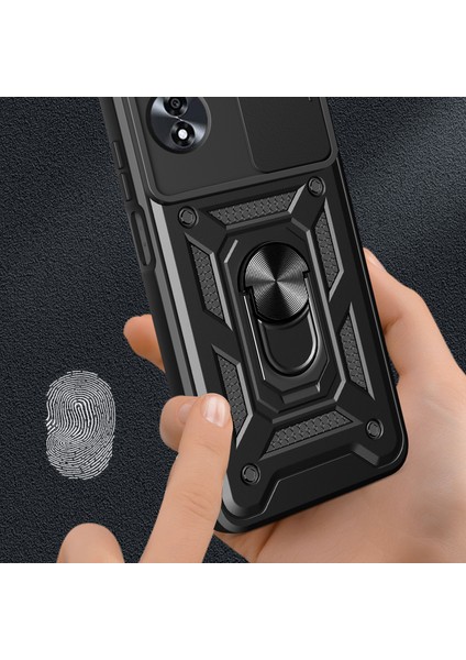 Oppo A60 4g Kılıf Kayar Kamera Kapağı Pc + Tpu Kickstand Telefon Kılıfı-Yeşil (Yurt Dışından) fırsatları