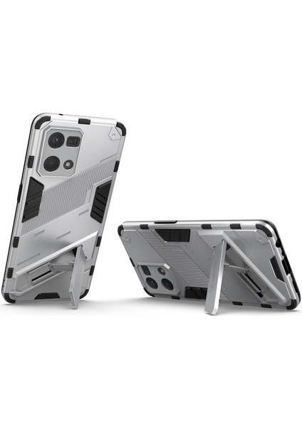 Oppo Reno7 4g Arka Kılıf Kickstand Pc Yumuşak Tpu Telefon Kılıfı-Beyaz (Yurt Dışından) fiyatları