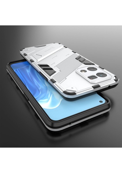 Oppo Reno7 4g Arka Kılıf Kickstand Pc Yumuşak Tpu Telefon Kılıfı-Beyaz (Yurt Dışından) fırsatları