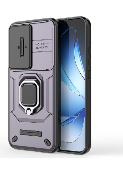 Oppo RENO13 5g (Global) Kılıf Pc + Tpu Kickstand Telefon Koruyucu Lens Kapağı ile - Mor (Yurt Dışından) fiyatları