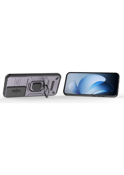 Oppo RENO13 5g (Global) Kılıf Pc + Tpu Kickstand Telefon Koruyucu Lens Kapağı ile - Mor (Yurt Dışından) modelleri