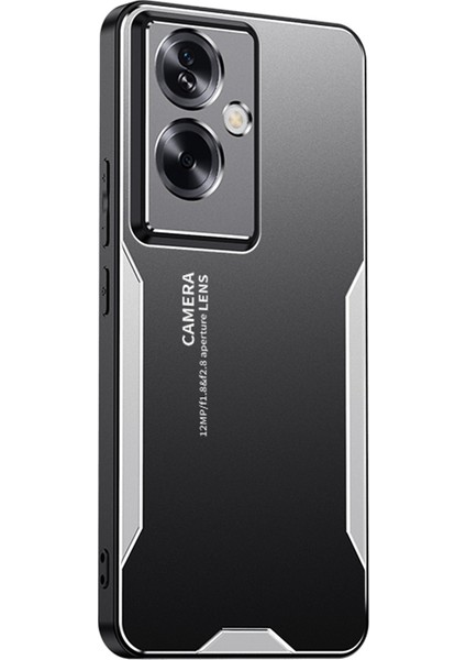 Oppo A79 5g/a2 5g Telefon Kılıfı Darbeye Dayanıklı Sağlam Zırh Alüminyum Alaşımlı Arka Kapak-Gümüş (Yurt Dışından)
