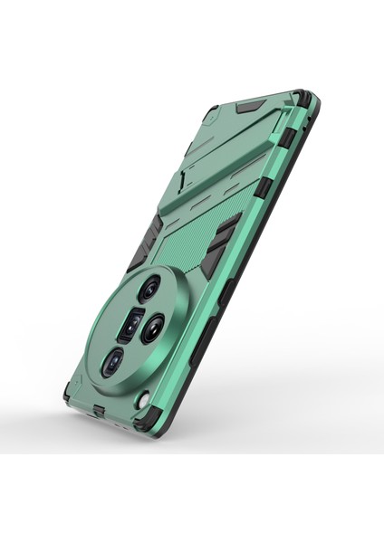 Oppo Find X7 Ultra Kickstand Kılıf Pc+Tpu Koruyucu Telefon Kılıfı-Yeşil (Yurt Dışından) fırsatları