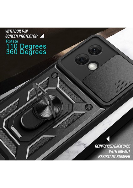 Motorola Moto G84 5g Kılıf Sürgülü Lens Kapağı Pc + Tpu Ayaklı Cep Telefonu Kılıfı-Altın (Yurt Dışından) indirimleri