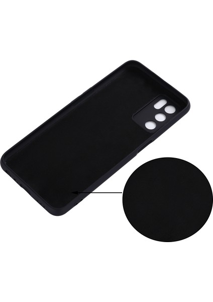 Mikrofiber Astar Darbeye Dayanıklı Hassas Kesik Düz Renk Sıvı Silikon Telefon Kılıfı ve Oppo A16/A16S (Küresel) Için Kullanışlı Kayış - Siyah (Yurt Dışından) modelleri