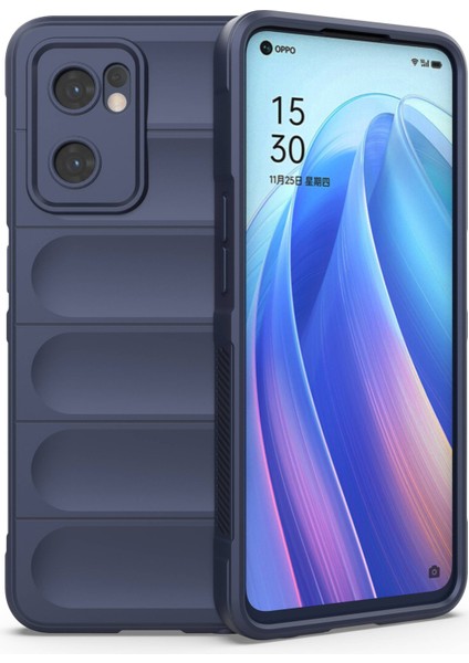 Oppo Reno7 5g (Global) Için Yumuşak Tpu Arka Kapak Iyi Korunan Düşmeye Karşı Dayanıklı Telefon Kılıfı-Koyu Mavi (Yurt Dışından)