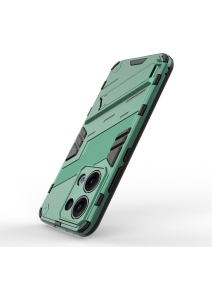 Oppo RENO13 5g (Global) Kılıf Pc + Tpu Darbeye Dayanıklı Telefon Kılıfı Kickstand Ile-Yeşil (Yurt Dışından) fırsatları