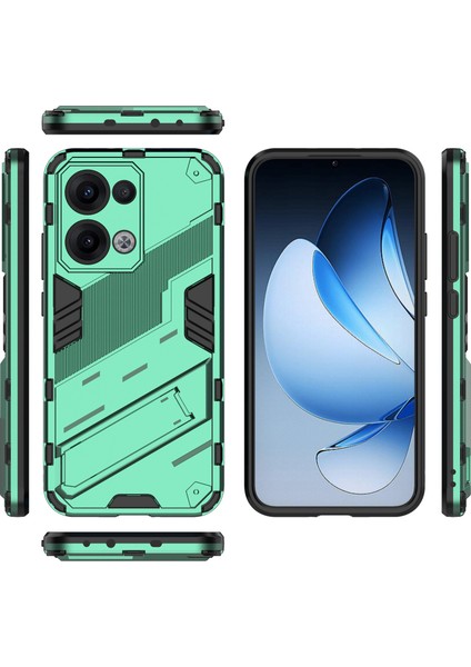 Oppo RENO13 5g (Global) Kılıf Pc + Tpu Darbeye Dayanıklı Telefon Kılıfı Kickstand Ile-Yeşil (Yurt Dışından) indirimleri