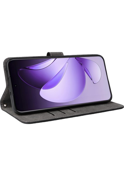 Oppo RENO13 Pro 5g Cüzdan Kılıfı Rfıd Engelleme Pu Deri Kapak Standı Görünüm-Siyah (Yurt Dışından) modelleri